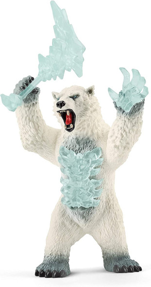 Schleich Blizzard Bear with Weapon Eldrador Creatures Toy Playset Age 7-12 Years