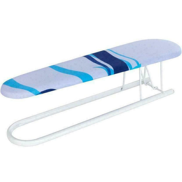 WENKO Ironing Sleeve Board with Decorative Cover, Metal, White, 52 x 11 x 0.1 cm