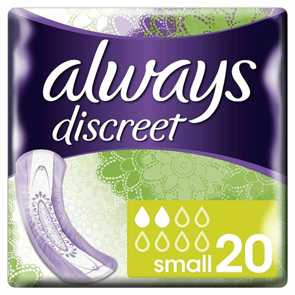 Always Discreet Pads - Small - Case Saver - 4 Packs of 20