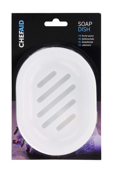 Chef Aid White Plastic Soap Dish