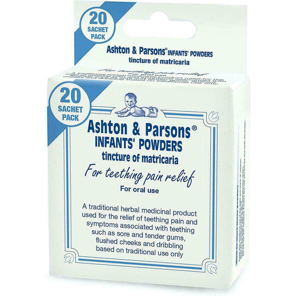 3 X Ashton and Parsons Teething Pain Relief Powders 20 Sachets Ashton & Parsons