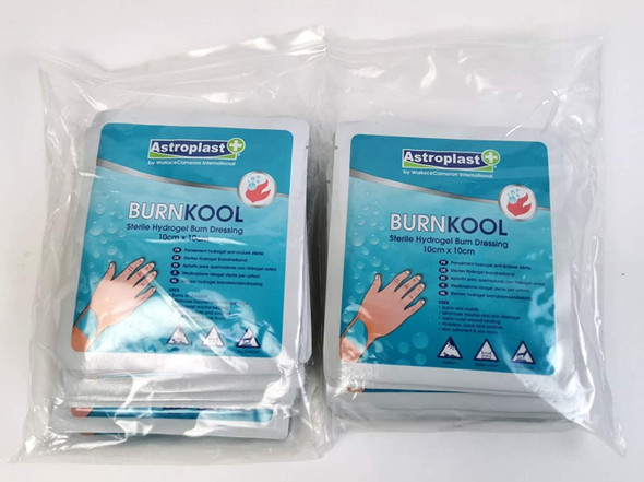 Astroplast Burn Kool Sterile Hydrogel Burn Dressing 10cm x 10cm