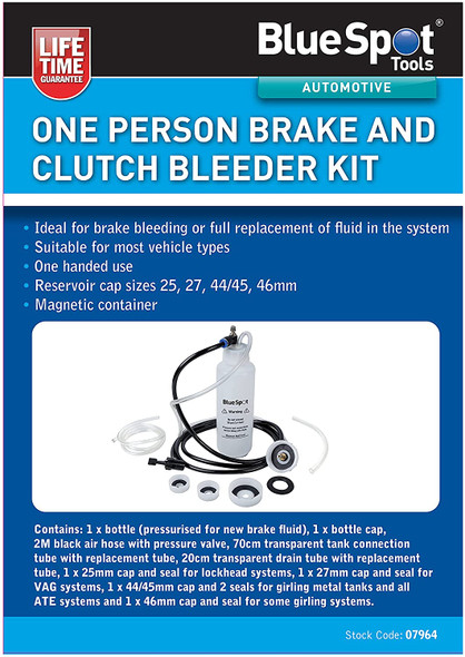 Blue Spot Tools 07964 One Person Brake And Clutch Bleeder