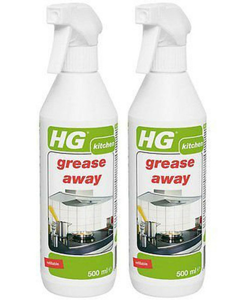 Pack of 4X HG Grease Away Kitchen Degreaser Spray 500ml