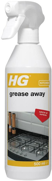 Pack of 4X HG Grease Away Kitchen Degreaser Spray 500ml