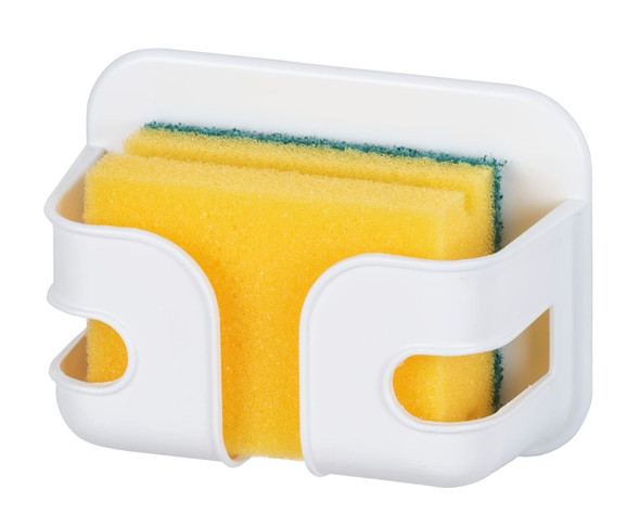 Wenko Sponge Box with Saucepan Scourers, White, 5 x 9 x 12 cm