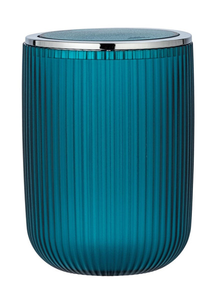 Wenko Agropoli S Bathroom Bin with Swing Lid 2 L Petrol