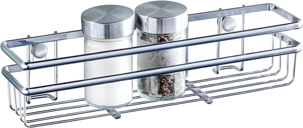 Wenko Spice rack Style, Metal, Silver, 30 x 7 x 7 cm