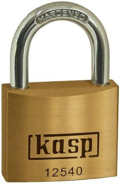 Kasp 125 Premium Brass Padlock - Long Shackle - Keyed Alike