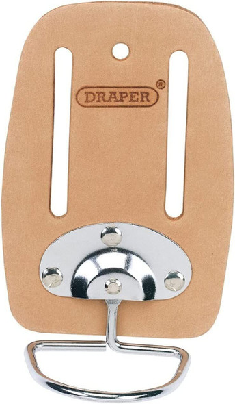 Draper 72924 Swivelling Hammer Loop, Heavy-duty Leather, Brown/Silver