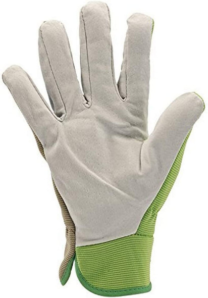 Draper Tools GGMD Medium Duty Gardening Gloves, Multicolored (White/Green), XL