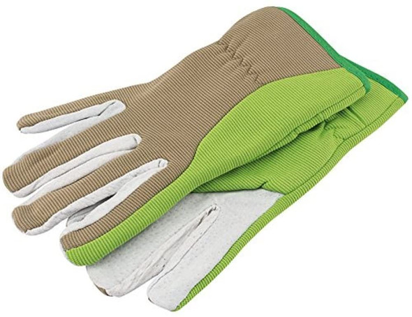 Draper Tools GGMD Medium Duty Gardening Gloves, Multicolored (White/Green), XL