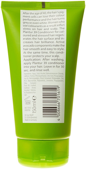 Plantur 39 Conditioner for Coloured and Stressed Hair 150ml | Unique Galenic Formula Supports Hair Growth