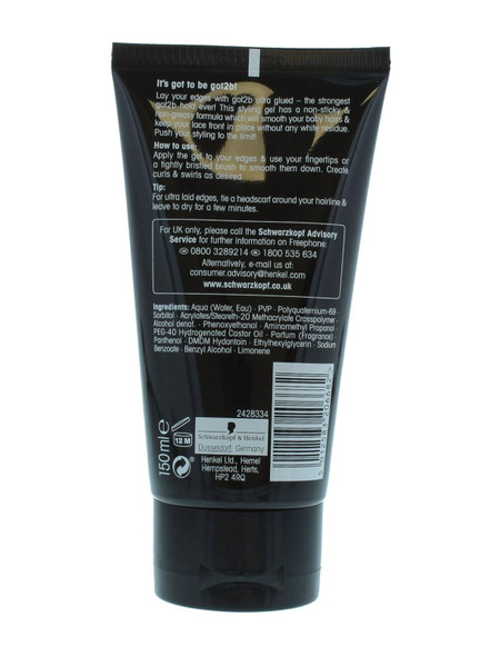 Got2b Ultra Glued Black 150ml