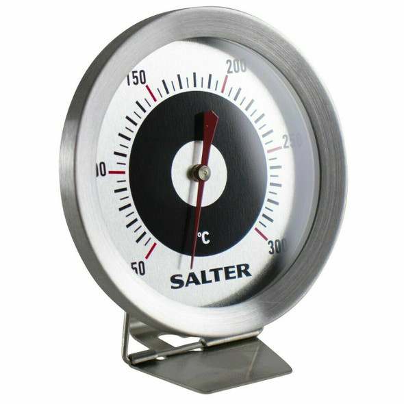 Salter 513 SSCR Oven Thermometer, Maintain Optimum Temperature, Cooking/Baking, Adjustable Viewing Angle, Bold Display, Hang, Sits/Stands on Oven Shelf, Range 50 °C - 300 °C
