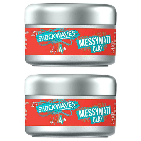 Shockwaves (Pack of 2) Go Matt Clay X 75 ml