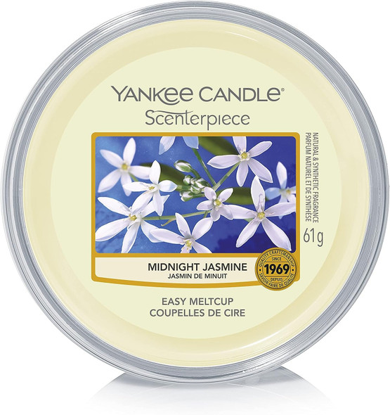 Yankee Candle Scenterpiece Easy Wax MeltCups - Midnight Jasmine - Wax Melts for Electric Warmers - Lasts up to 24 Hours, Scenterpiece MeltCup