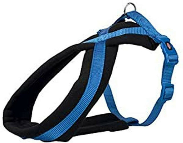 Trixie Premium Touren-Geschirr, L: 60–90 cm/25 mm, blau