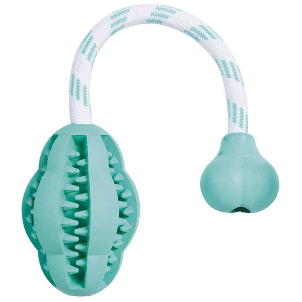 Trixie Natural Rubber Denta Fun Mintfresh Jumper on a Rope for Dog