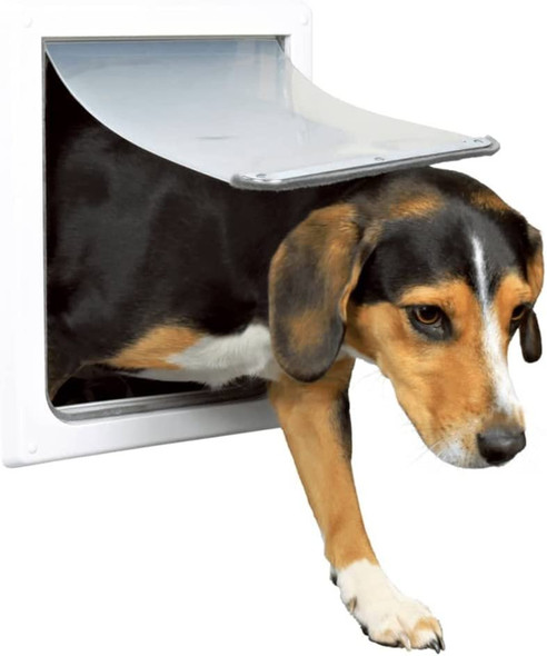 Trixie 2-Way Dog Flap, 30 x 36 cm, White