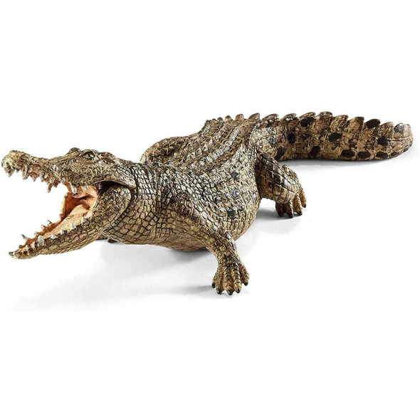 Schleich Hand Painted Animal Figure - Plastic - Toy - Ages 3-8 Years - Crocodile