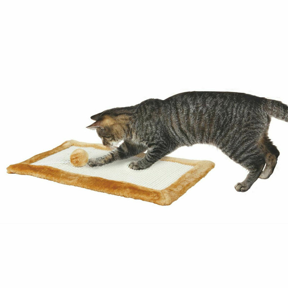 Trixie Cat Scratching Mat With Toy