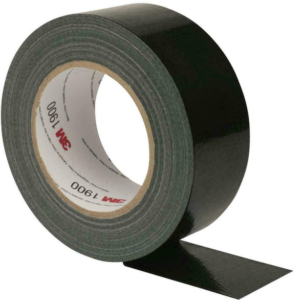 3M 1900S50 Value Duct Tape, 50 mm x 50 m, Black