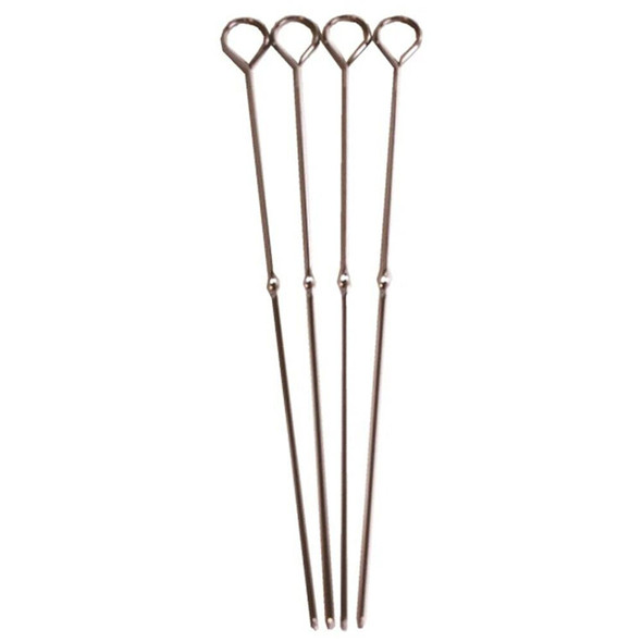 Chef Aid Metal Skewers, Ideals for BBQ's and Homemade Kebab's, Silver, 25.5 cm