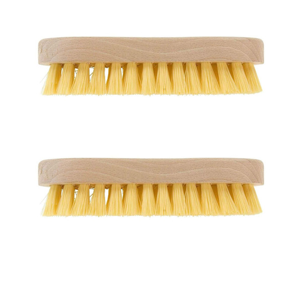 Elliott Home Cleaning Small FSC Scrubbing Brush with Round Ends Yellow (Pack of 2)
