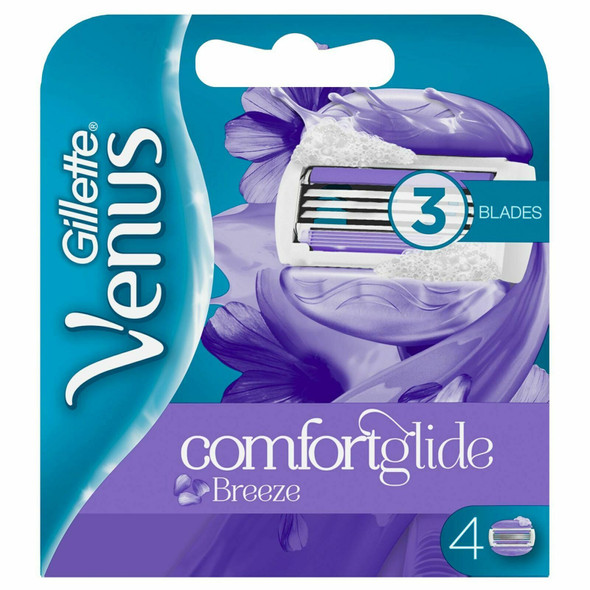 Gillette Venus Breeze Women'S Razor Blade, 4 Refills