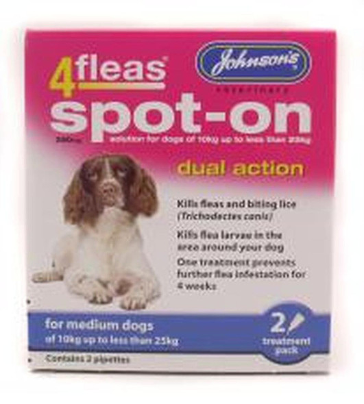 4fleas Spot-on Medium Dog 2 Vial Pack (Pack of 6)