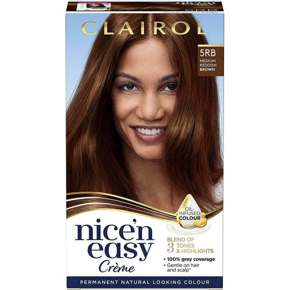 Nice 'n Easy Natural Medium Reddish Brown Permanent Hair Dye 118C/5RB