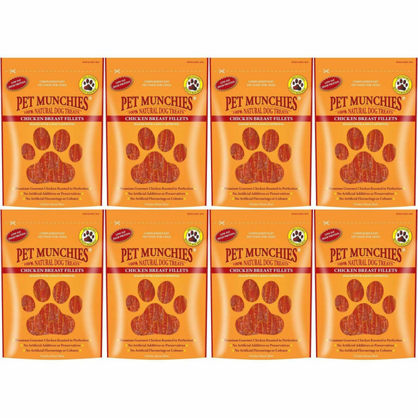 Pet Munchies Chicken Breast Fillet 100 g (Pack of 8)