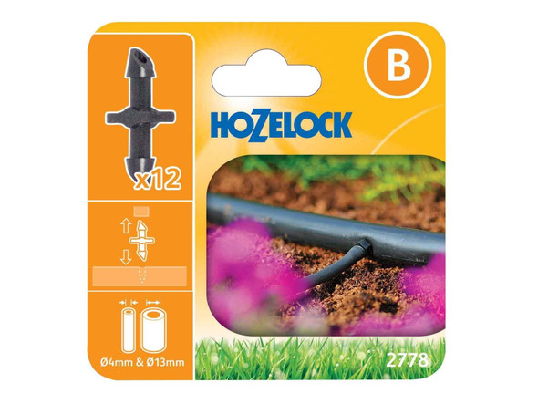 Hozelock Ltd 2778 Straight Connector 4mm (Pack 12)