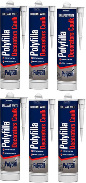 Polycell PLCTC380 Decorators Caulk Pack of 6