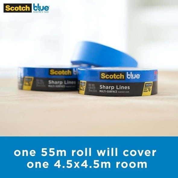 ScotchBlue Advanced Blue Painters Masking Tape Multi-Surface Edge-Lock Roll