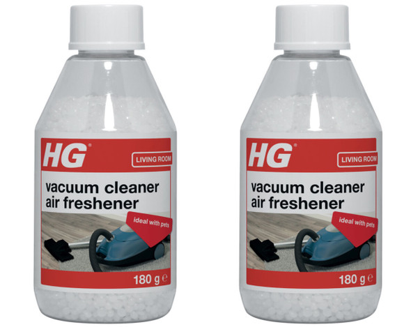 2x HG Aircare Vacuum Air Refresher, Granules Remove Bad Smells - 10 Uses - 180g