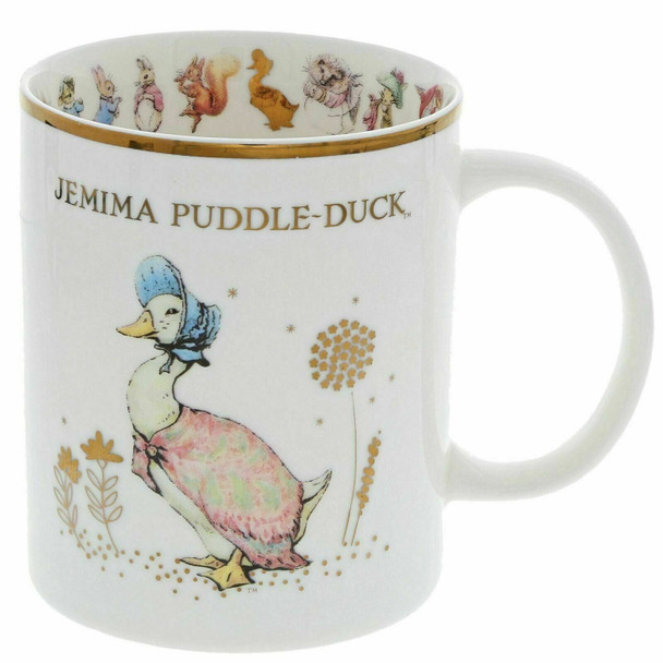 Beatrix Potter Jemima Puddle Duck Mug, Characters Printed Inside Mug, Bone China