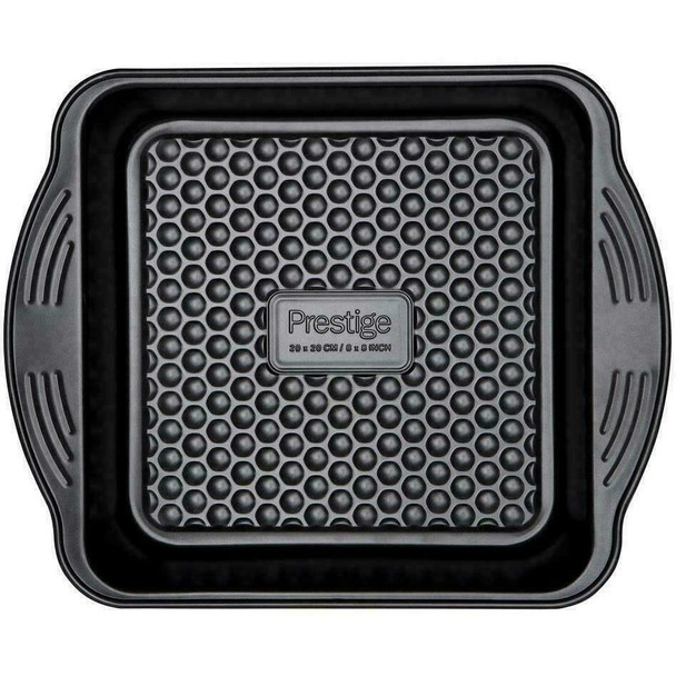 Prestige Aerolift Bakeware Square Cake Tin 8x8" Non-Stick Baking Cushioned Base