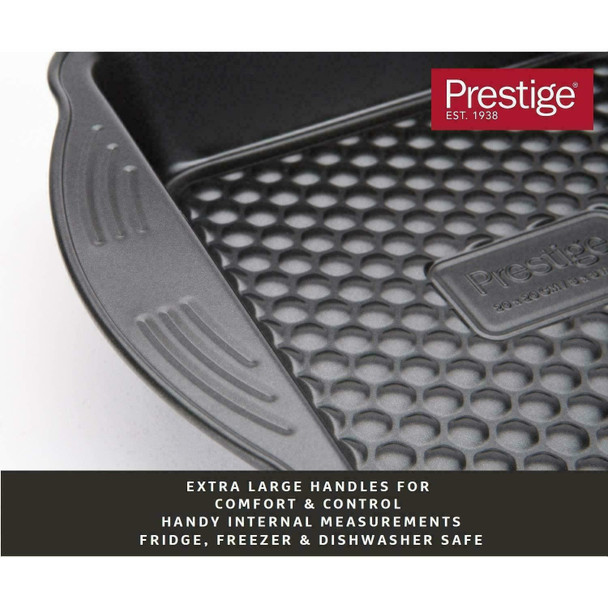 Prestige Aerolift Bakeware Square Cake Tin 8x8" Non-Stick Baking Cushioned Base