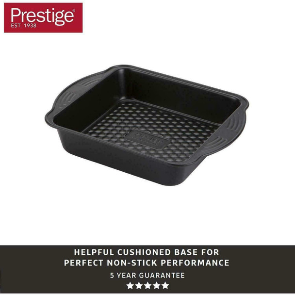 Prestige Aerolift Bakeware Square Cake Tin 8x8" Non-Stick Baking Cushioned Base