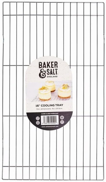 Baker & Salt Medium Cooling Rack for Baking Chrome Plated Rectangular 16in