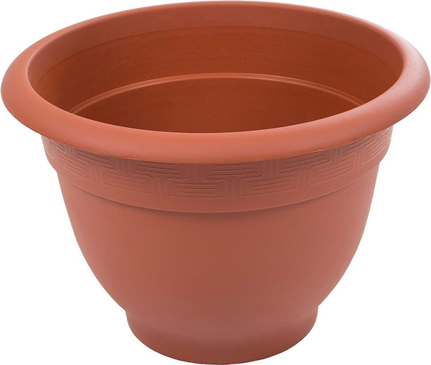 Wham Round Bell Pot Planter Weather Resistant & Lightweight, 28cm Terracotta