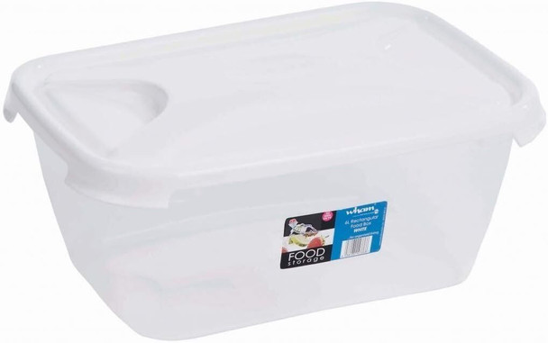 Wham Cuisine Rectangular Food Box with White Lid 1.6 L, 22.5 x 15.5 x 7.5 cm