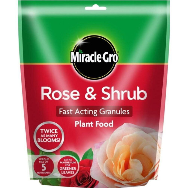 Miracle-Gro Rose Plant Feed Granules Provides up to 40 Bushes NPK 10-7-10 750g