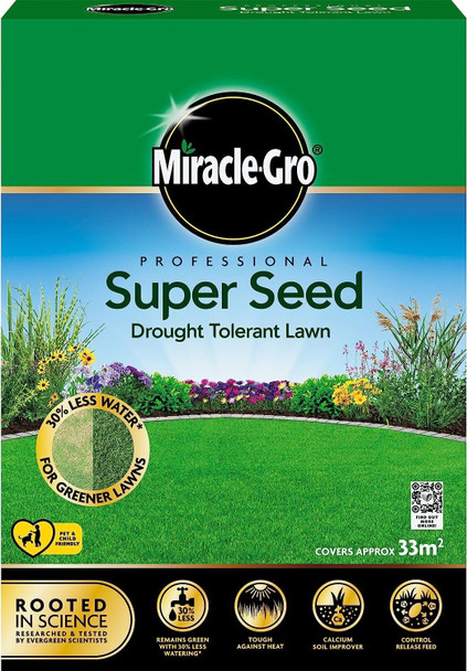 Miracle-Gro Professional Super Drought Tolerant Lawn Seed 33m2/1kg