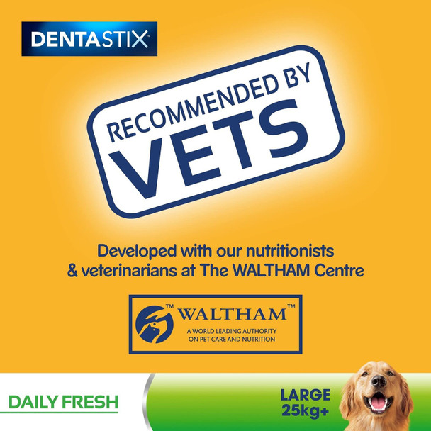 Pedigree Dentastix - Fresh Daily Dental Care Chews, Large Dog Treats + 25 kg,...