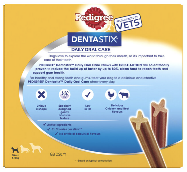 Pedigree Dentastix - Small Dog 7 Stick (Pack of 10)