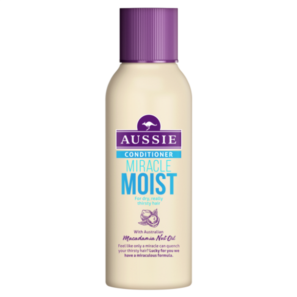Aussie Miracle Moist Conditioner for Dry Really Thirsty Hair - 90ml, Travel Size