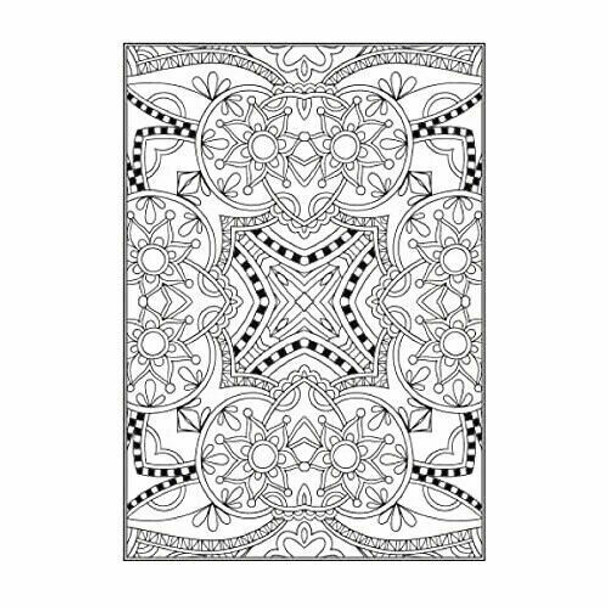 Squiggle Anti-Stress Adult Colouring Books 1 and 2, Floral and Intricate Designs